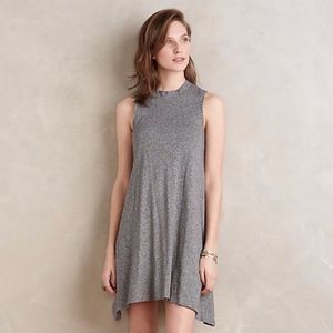 Maeve Mockneck Swing Dress Grey